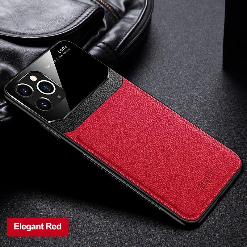 Luxury Leather Retro Shockproof Case for iPhone 7/8/X/11 + Free Screen Protector Film