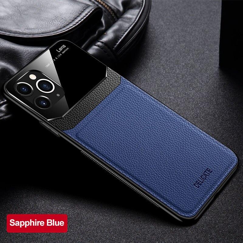Luxury Leather Retro Shockproof Case for iPhone 7/8/X/11 + Free Screen Protector Film