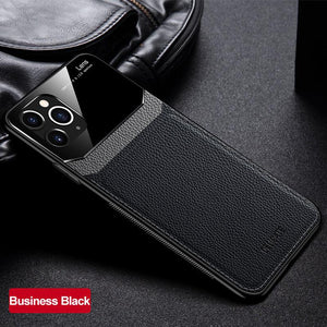 Luxury Leather Retro Shockproof Case for iPhone 7/8/X/11 + Free Screen Protector Film