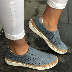 2019 New Hollow Out Breathable Women Flats Shoes