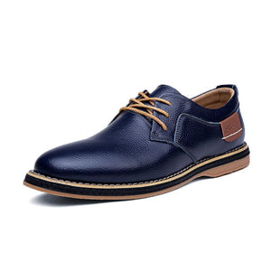 New Fashion Men Oxford Genuine Leather Dress Shoes
