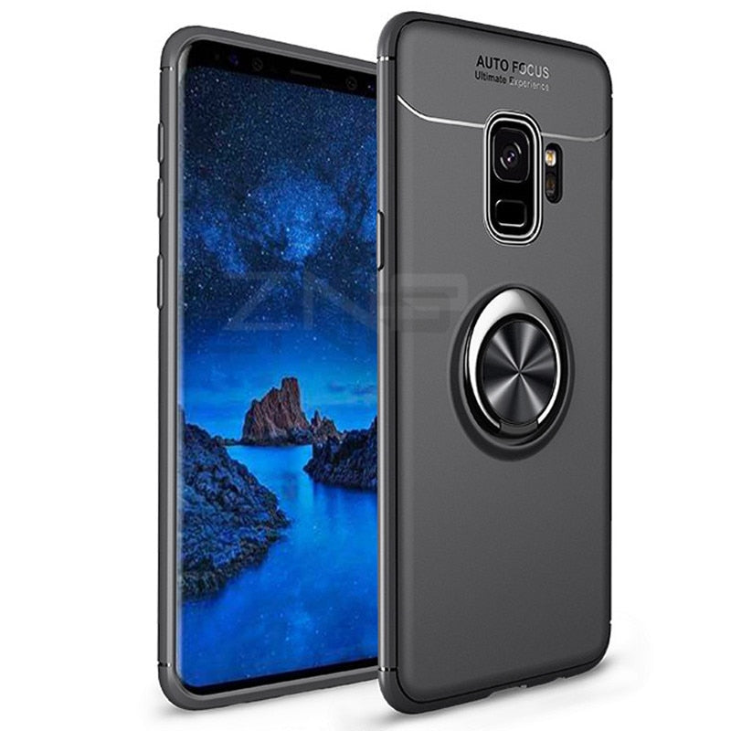 Luxury Magnetic Ring Stand Case For Samsung Galaxy S9 S8