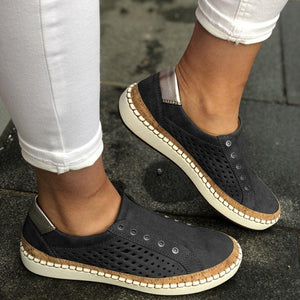 2019 New Hollow Out Breathable Women Flats Shoes