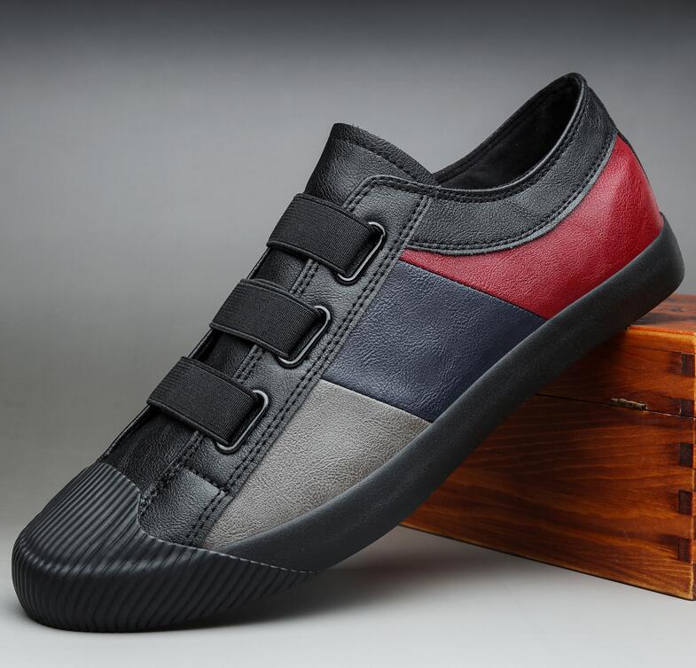 New Hot Fashion Men Leather Slip-On Casual Shoes