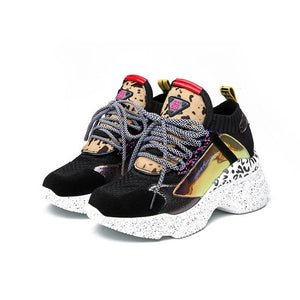 2019 New Color Matching Platform Casual Shoes