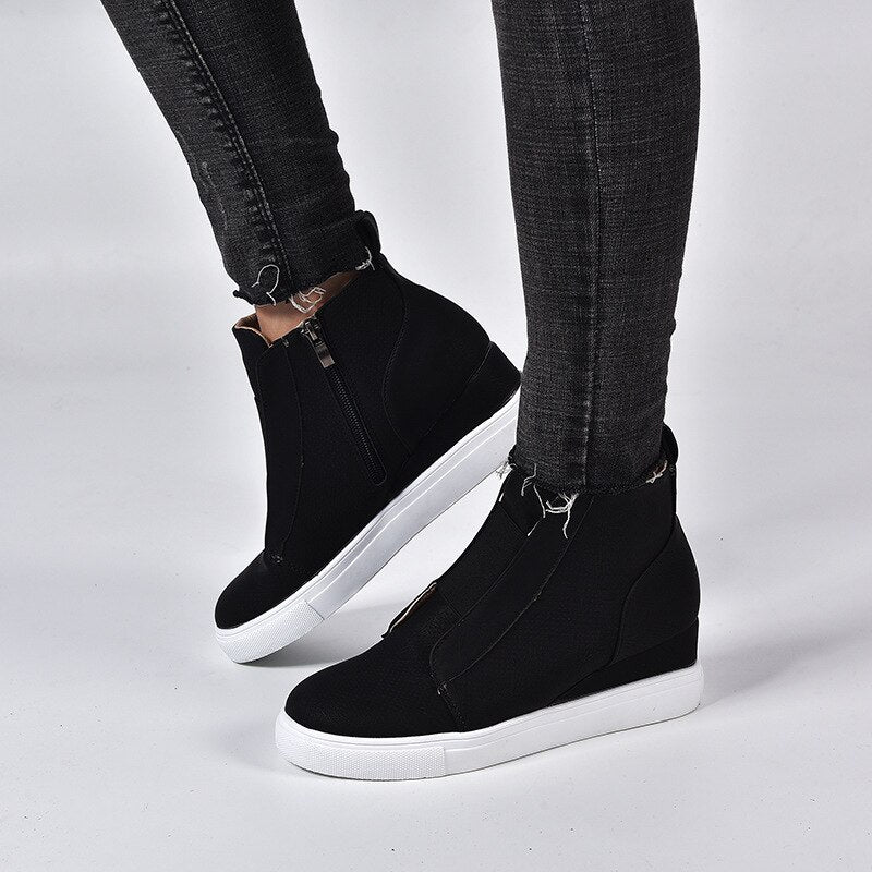 Fashion Round Toe Ankle Women Boots