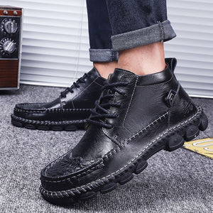New Classic Genuine Leather Comfortable Men Casual Shoes