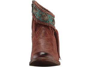 Women Genuine Leather Tassel Ankle Boots