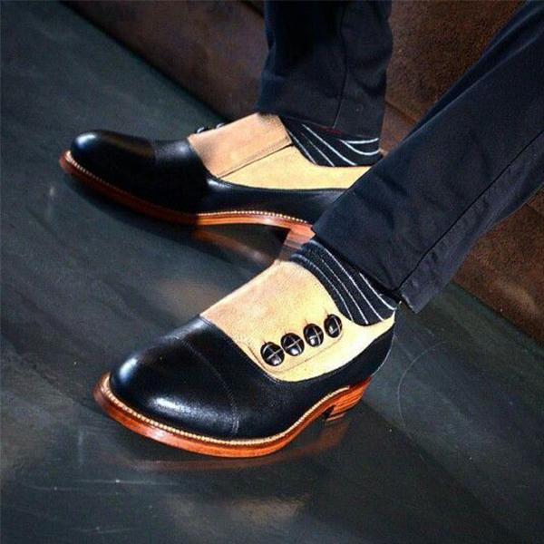 New Fashion Men’s Suede Leather Button Stylish Shoes