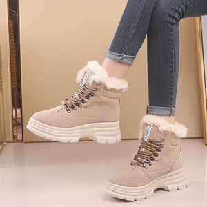 High Quilty Platform Plush Women's Winter Sneakers