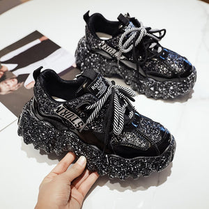 2020 New Designer Platform Shining Sneakers
