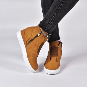 Fashion Round Toe Ankle Women Boots