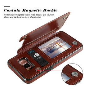Luxury Card Holder Leather Case For Samsung S10/Note10