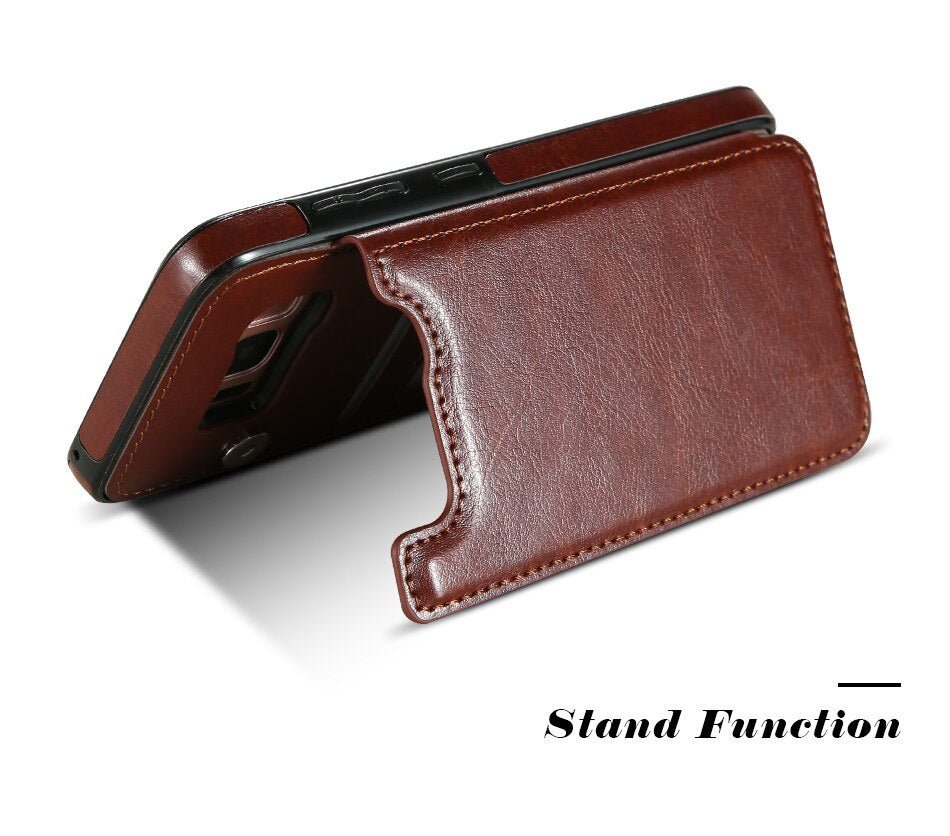 Luxury Card Holder Leather Case For Samsung S10/Note10