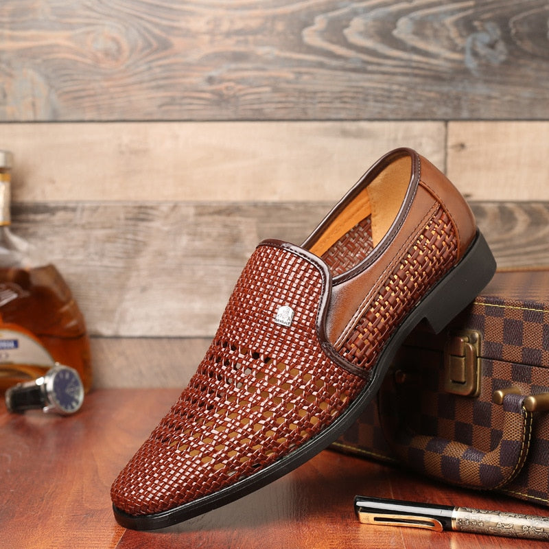 2019 New Summer Men's Genuine Leather Soft Bottom Shoes