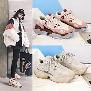 New Arrival Spring Autumn Women's Dad Sneakers
