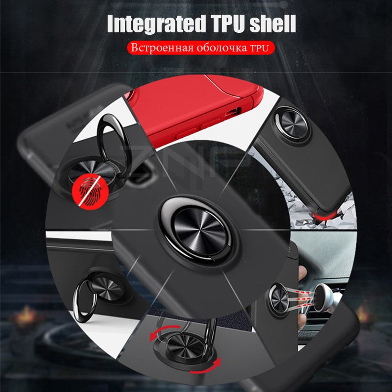 Luxury Magnetic Ring Stand Case For Samsung Galaxy S9 S8