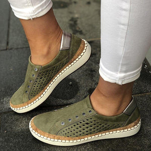 2019 New Hollow Out Breathable Women Flats Shoes
