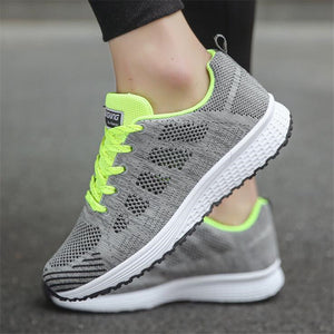 Fashion Breathable Walking Mesh Flat Shoes For Women