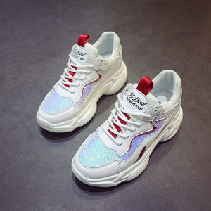 New Bling Chunky Women Sneakers