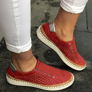 2019 New Hollow Out Breathable Women Flats Shoes